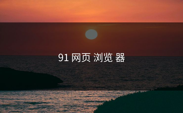91 网页 浏览 器